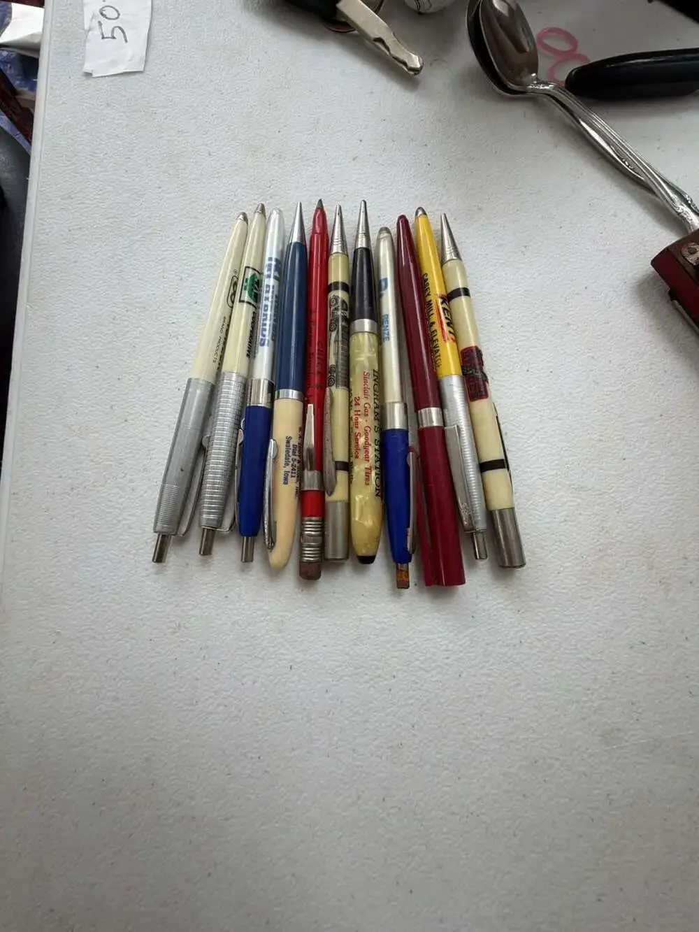 Vintage Advertising Pens and Mechanical Pencils